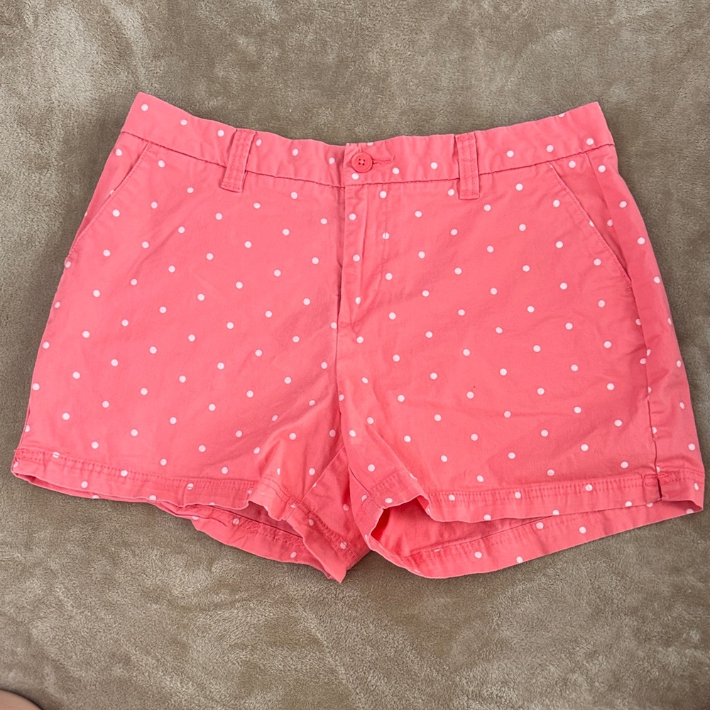 Magellan Outdoors Pink Polka Dot Women's Cotton Shorts